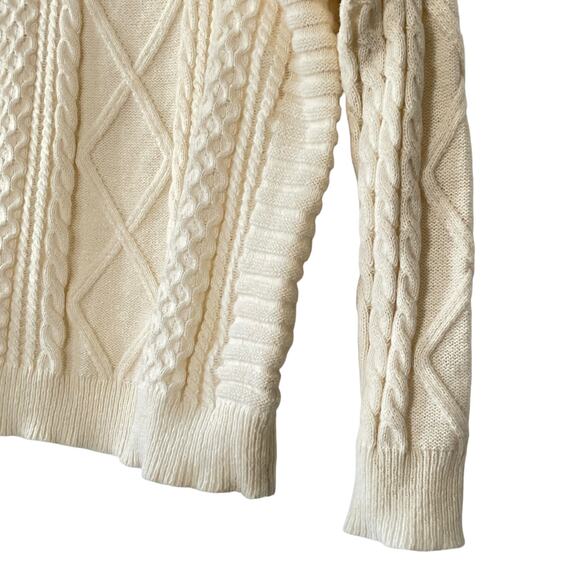 Aelfric Eden Cable Knit Fishermans Sweater Crewneck Pullover Outdoors Nordic XL - Picture 4 of 11